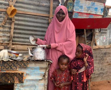 Fadumo can now feed her children thanks to the support from the European Union